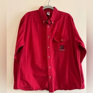 Vintage University of Alabama Russell Athletic 100% Cotton Button Down XL
